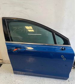 2013 - 2020 FORD FUSION FRONT RIGHT PASSENGER SIDE DOOR ASSEMBLY OEM BLUE N6