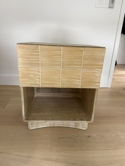 West Elm Luisa Carved Open Nightstand (20")
