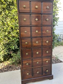 Rustic Dresser/Chest of Drawers – Tallboy Apothecary Style