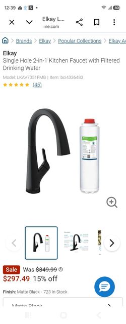 Elkay 2-in-1 Kitchen Faucet with Water Filter