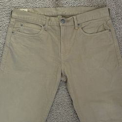 J. Crew Jeans / Style 484 / Men’s size 34 x 34 / Tan