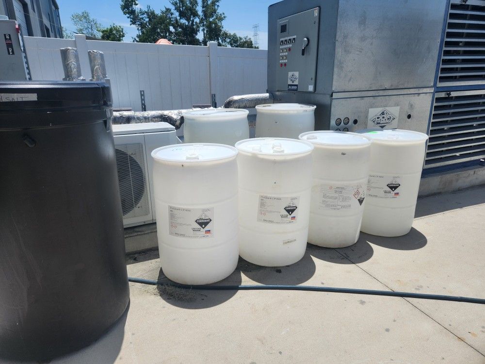 55 Gallon Plastic Drums
