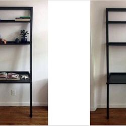 Crate & Barrel Sloane Leaning Desk in Espresso Finish