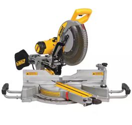 DEWALT 15 Amp Corded 12 in. Double Bevel Sliding Compound Miter Saw with XPS technology, Blade Wrench and Material Clamp=Pal-872
