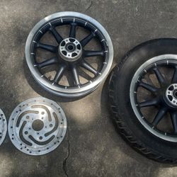 Harley davidson 9 2024 spoke mag wheels