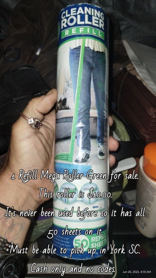 1 Refill Mega Roller Green