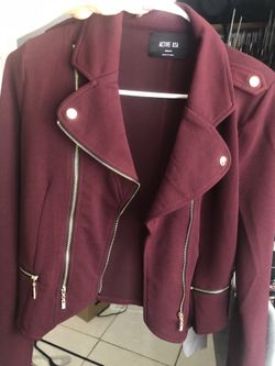 New burgundy blazer