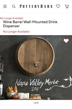 Pottery Barn Wine Barrel Dispenser for Sale in Temecula CA OfferUp