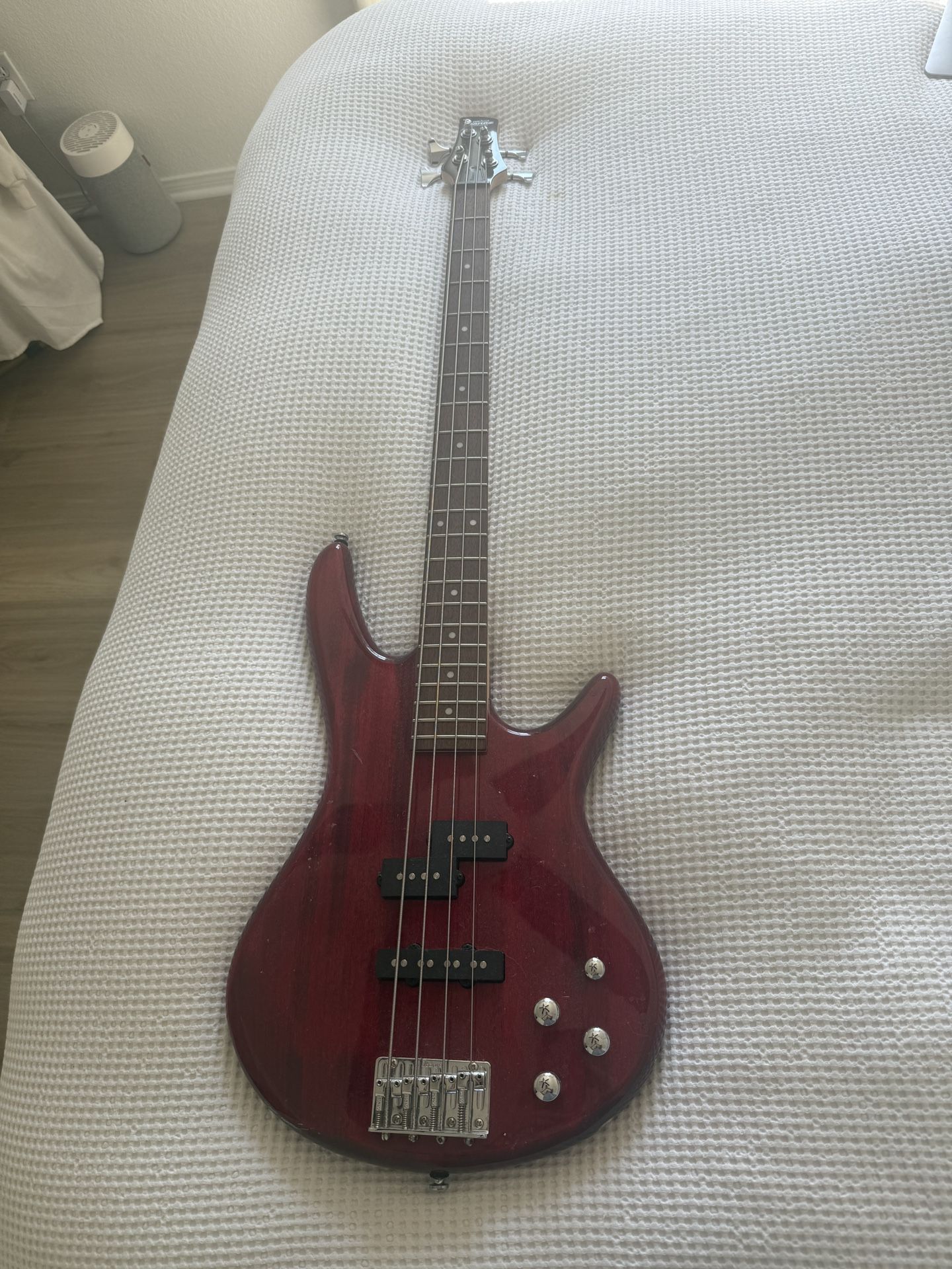 Red Bass guitar