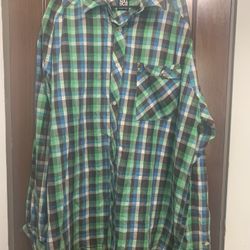 Long Sleeve plaid Collar Shirt