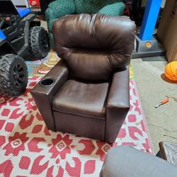 Children's Leather Recliner