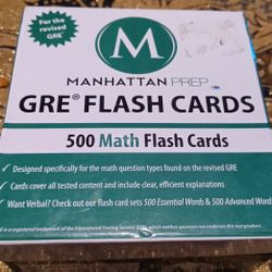 Mathematics Flash Cards GRE 500 Questions Answers Like New