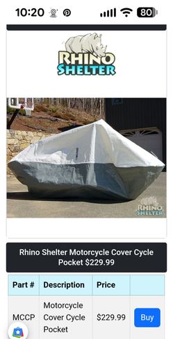Motorcycle tent