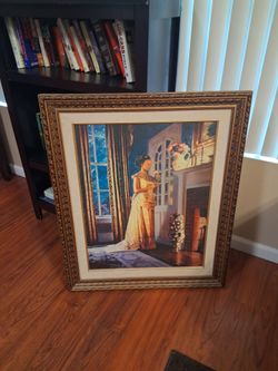 Beautiful Painting Large Framed Textured