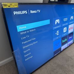 Philips 65" Class 4k Ultra HD Roku Smart TV