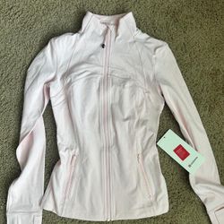 Lululemon Define Jacket Nulu Pink Size 4 Full Zip Slim Fit