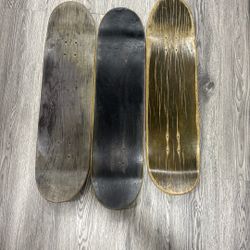 3 Skateboard Decks