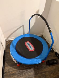 Little Tikes Kids Mini Trampoline with Handle Bar