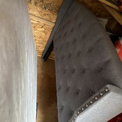 Grey Queen Size bed Frame And Box