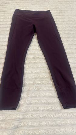 Leggings size 8  burgandi Lululemon