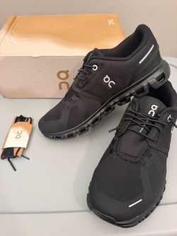 On Cloud Running Sneakers All Black