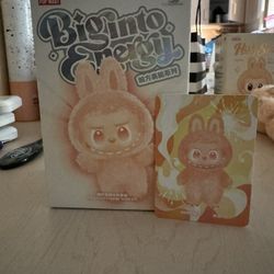 LABUBU!! HAPPINESS (ORANGE)- BIG INTO ENERGY!! AUTHENTIC, BRAND NEW AND SEALED IN BOX!!