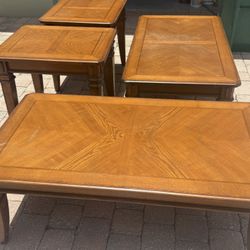 Coffee Table Set, Solid Wood 