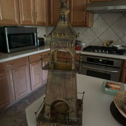 Light House Metal Candle Holder  25 inches tall 9 width