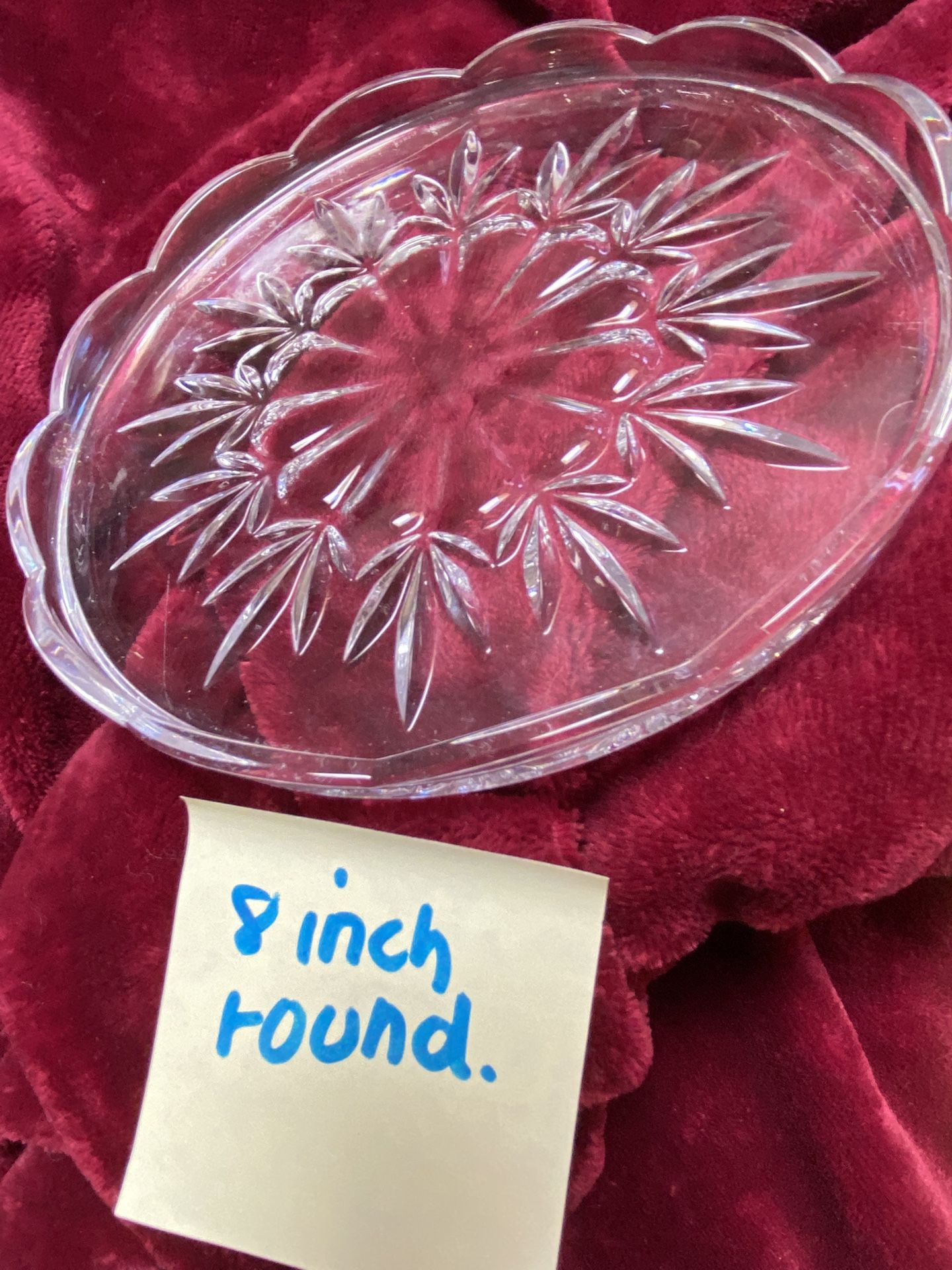 Crystal Dishes .