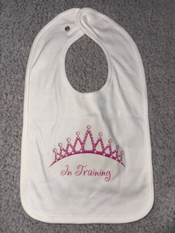 Princess In Training Baby Bib