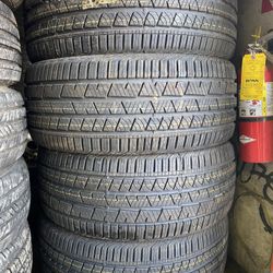 FULL SET TIRES NEW CONTINENTAL 265-45-20 CROS CONTAC FREE INSTAL BALANCE 