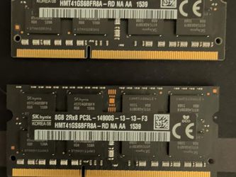 16Gb (2x8) GB DDR3L SO-DIMM PC3L-14900S