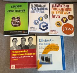 Coding Interview Prep Books – Great Condition!