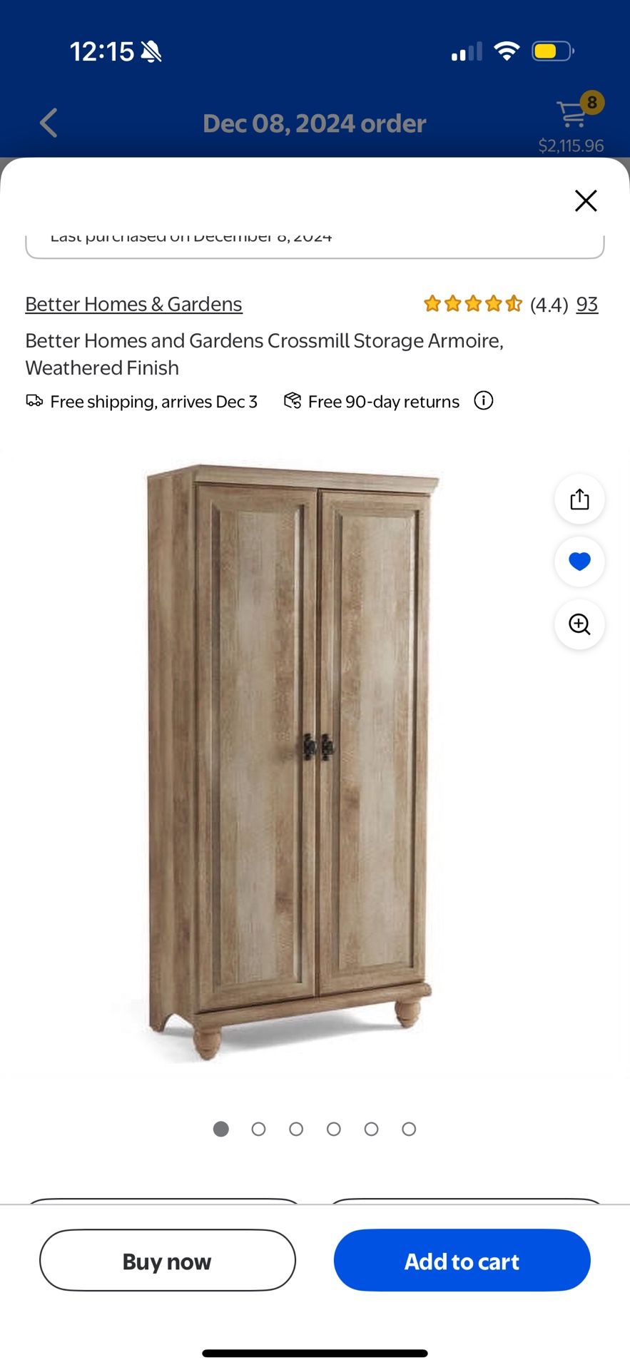 Better Homes and Gardens Crossmill Armoire