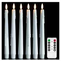 24 Realistic Flickering LED Candles With Wax Outer 