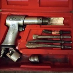 Vintage Snap On PH50D Pneumatic Air Hammer W Case & Accessories