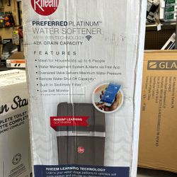Brand New Unopened Rheem Preferred Platinum 42k grain Water Softener