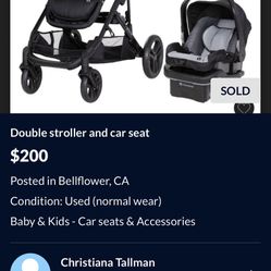 DOUBLE STROLLER 