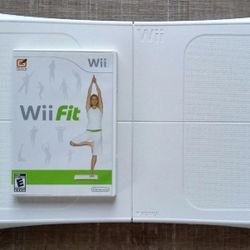 Nintendo Wii Board With Wii Fit Game For $8
