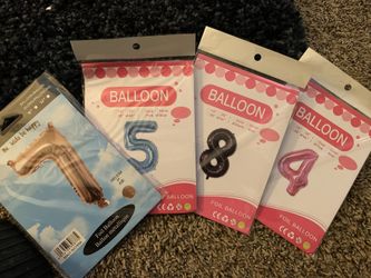 Number balloons 40”