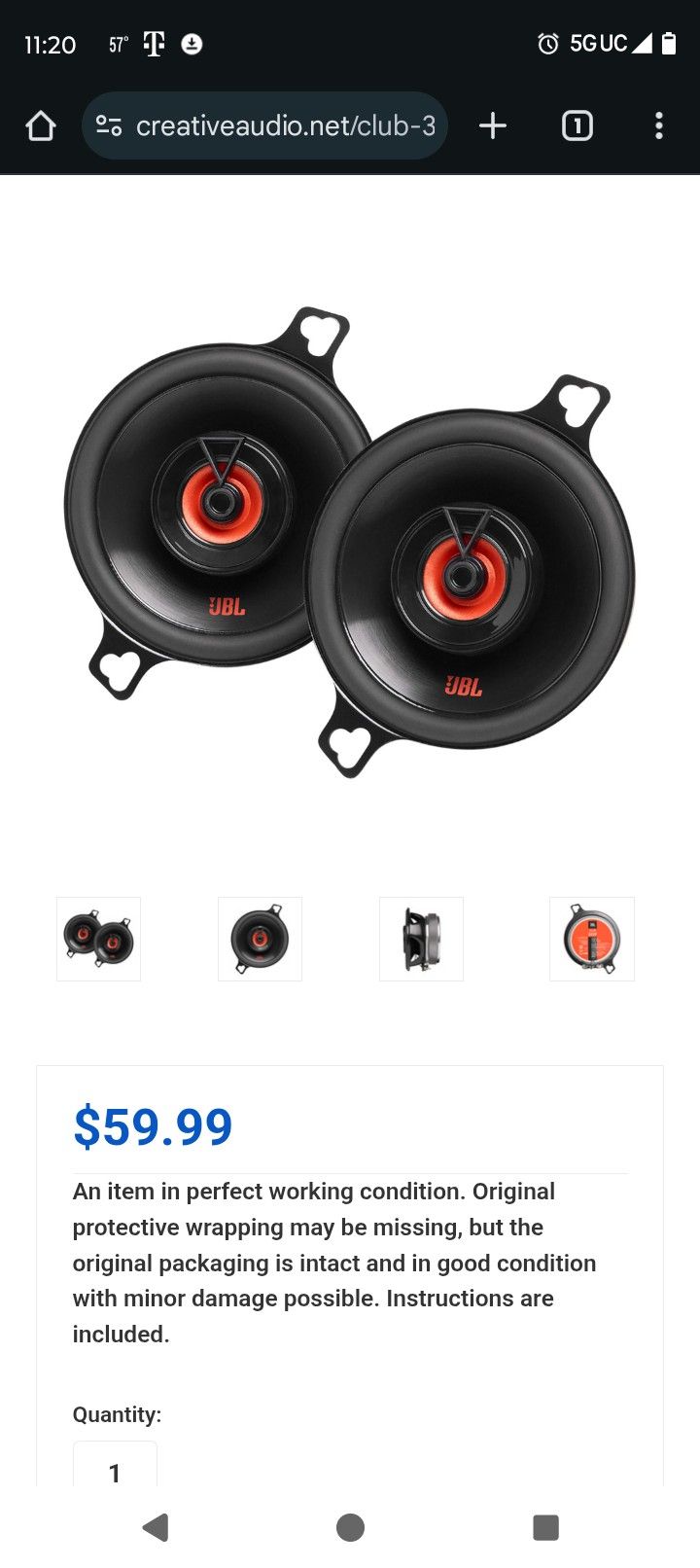 JBL Club 3020 Brand New Obo