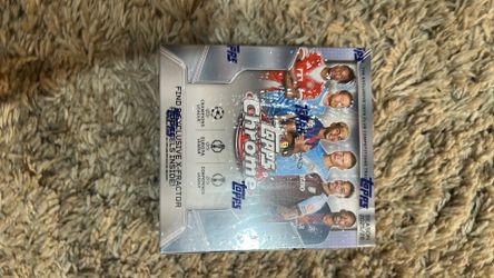 Topps chrome uefa mega box Factory sealed
