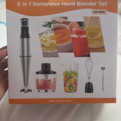 5 in 1 Immersion Hand Blender Set