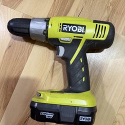 Ryobi Drill Tools And Battery 
