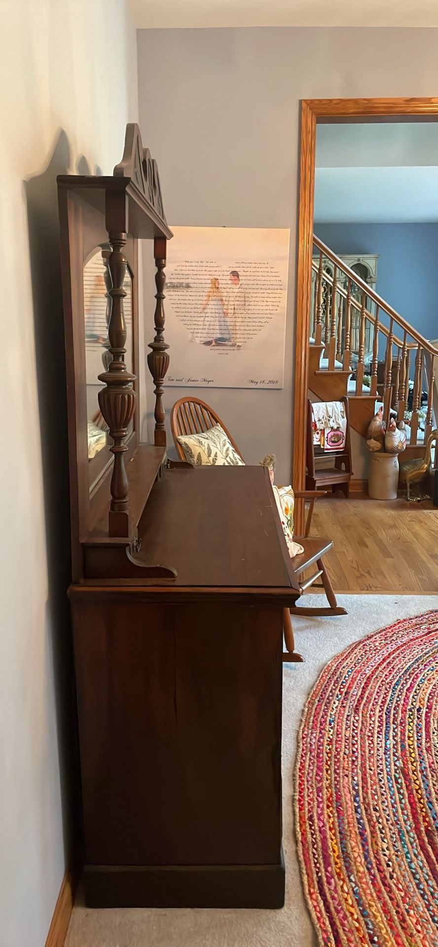 1800’s Antique Dresser-Beautiful Walnut Wood