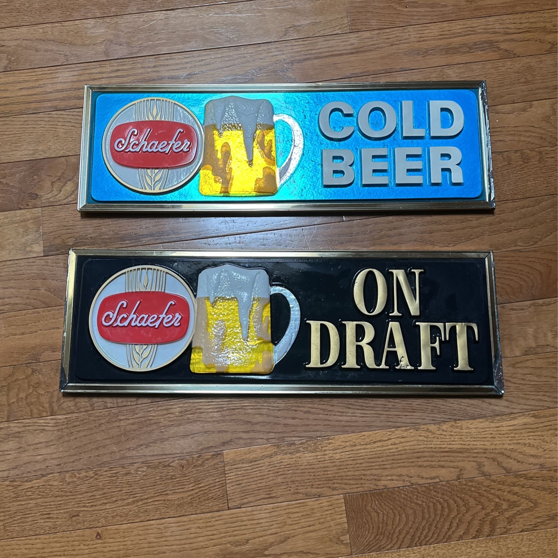 Vintage Schaefer Beer Signs Bundle 80s