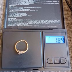 Sapphire Flower 10k Ring size 7 for her