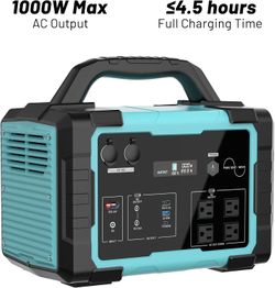 NEW Portable Power Station 1000W Pure Sine Wave
