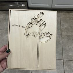 “Oh Baby” Cake Topper