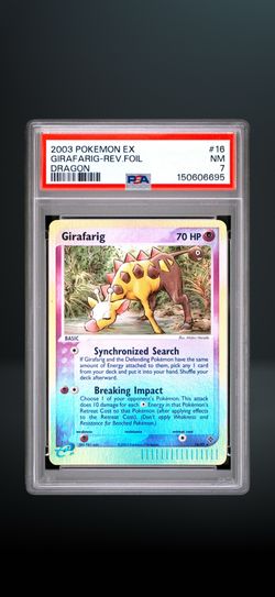 PSA 7  Nm EX Dragon Girafarig English #16/97 Reverse Foil 2003 Pokemon